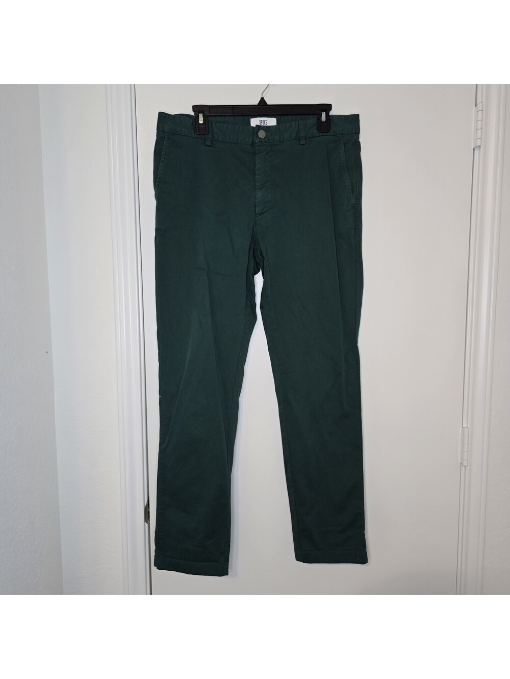 Spoke Heroes Chino Trousers Mens Dark Green Fives Build A Size Waist 33
